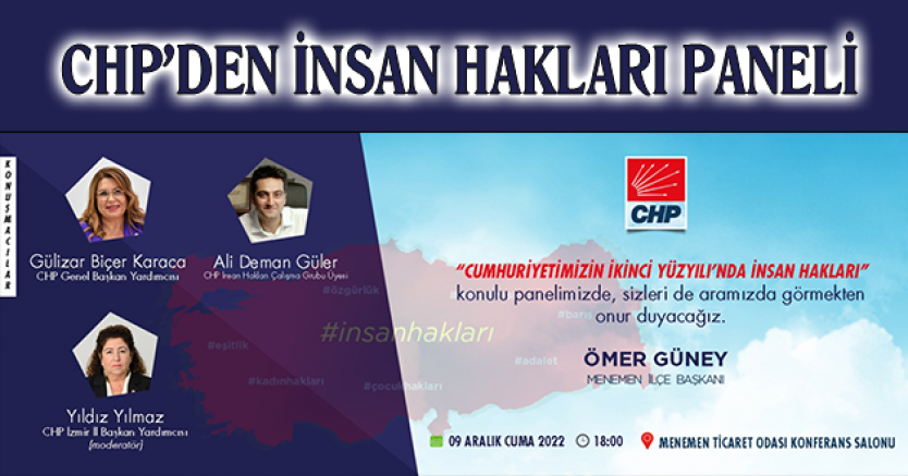 CHP'DEN İNSAN HAKLARI PANELİ
