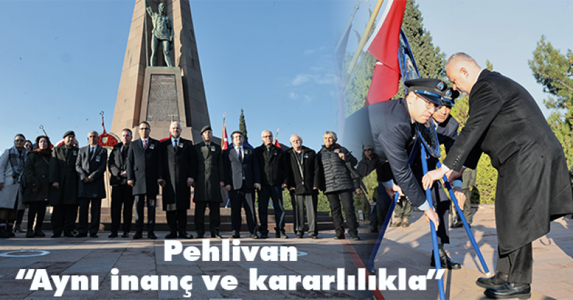 Başkan Pehlivan: Menemen, Şehit Kubilay ve silah arkadaşlarını bağrına bastı