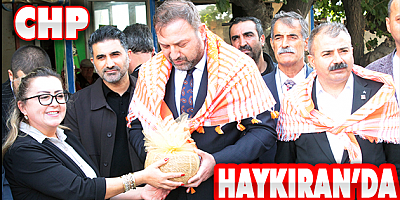 CHP HAYKIRAN'DA ÜZÜM ÜRETİCİSİNİN SORUNLARINI DİNLEDİ