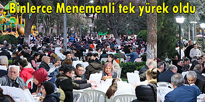 Menemen’de Kadir Gecesi’ne özel 15 bin kişilik iftar