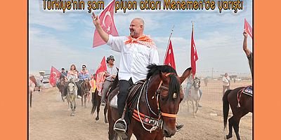 Türkiye'nin şampiyon atları Menemen'de yarıştı
